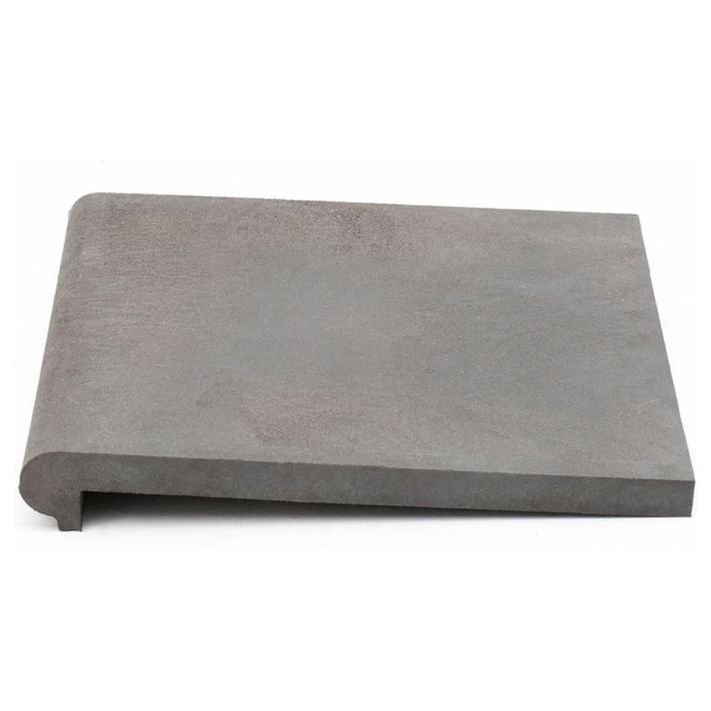 Изображение товара Ступень фронтальная полимерпесчаная WEECO Флоренция 355x325x23 мм серый 6 шт для облицовки лестниц 