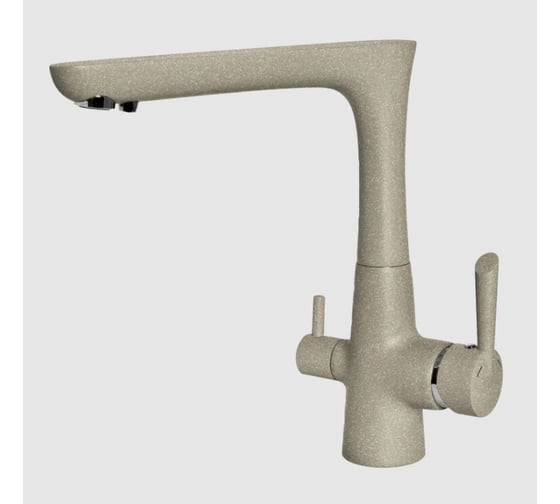 Изображение товара Смеситель для кухни GranFest Композит Г-обр. с краном питьевой воды D-40мм топаз арт. 3223 топаз