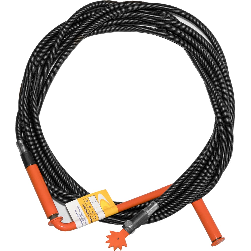 Изображение товара Профессиональный сантехнический трос с насадкой фрезой 12 мм, 10 м