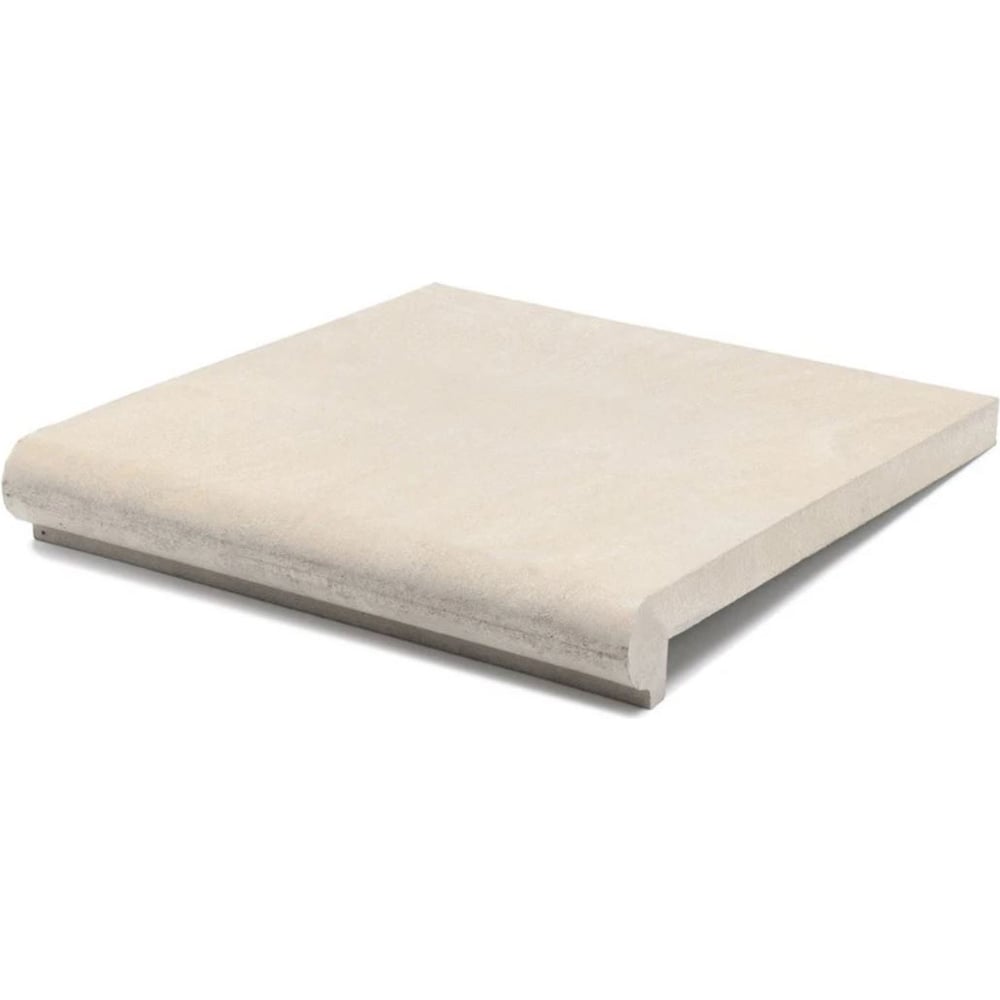 Изображение товара Ступень облицовочная полимерпесчаная WEECO Флоренция 355x325x23 мм светло-серая