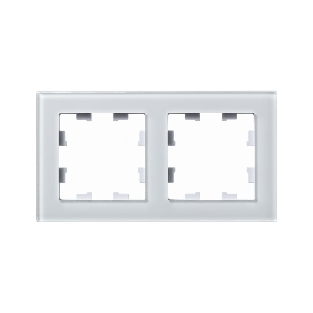 Изображение товара Рамка Systeme Electric AtlasDesign NATURE стекло белый 2 поста IP20