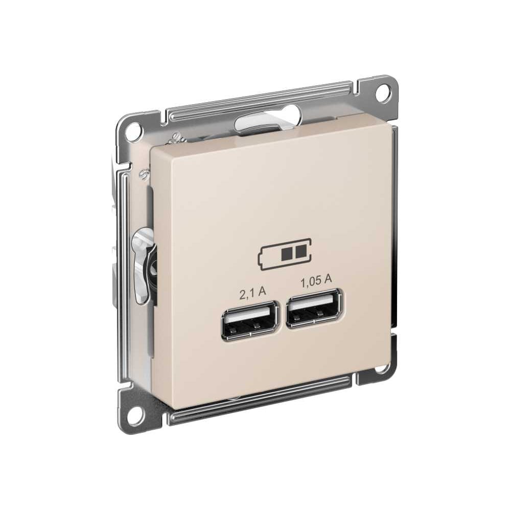 Изображение товара Розетка USB Systeme Electric AtlasDesign бежевый монтаж IP20