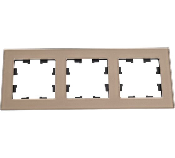 Изображение товара Рамка Systeme Electric AtlasDesign NATURE стекло шампань 3-ая ATN320503