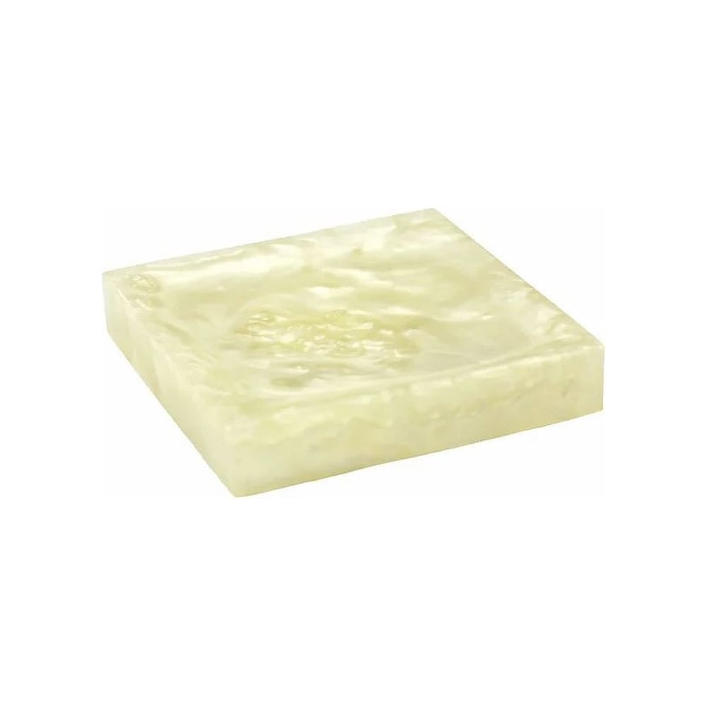 Изображение товара Мыльница Bath Plus PEARL pearl white 3W-PRBS-17012-A-SD настольная квадратная из полирезина