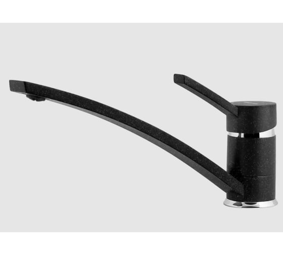 Изображение товара Смеситель для кухни GranFest Композит прямой D-40мм черный арт.1724 черный