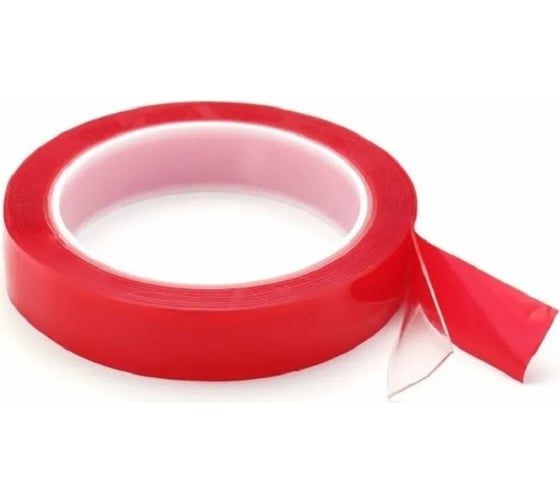 Изображение товара Прозрачная двусторонняя акриловая клейкая лента Cartage 25 мм х 5 м 5492988