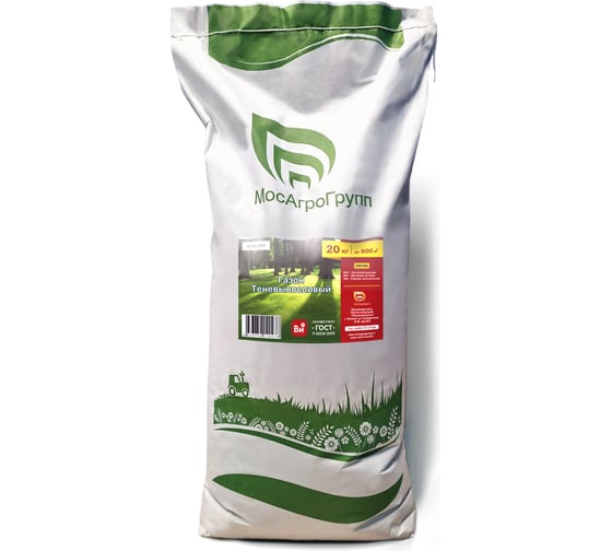 Изображение товара Семена МосАгроГрупп Газон Теневыносливый 20 кг ВИ200019