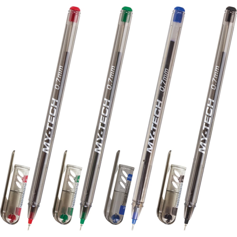 Изображение товара Ручка шариковая масляная Pensan My-Tech Colored комплект 60 шт
