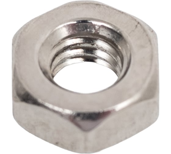 Изображение товара Гайка Евразия шестигранная DIN 934 А2 M3, нержавеющая сталь (10шт.) 4687207141635