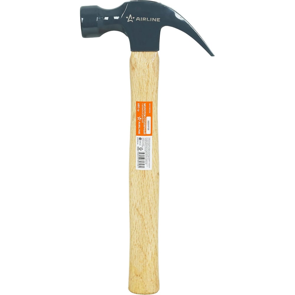 Изображение товара Молоток столярный Airline 680г AHCWH06 с деревянной рукояткой