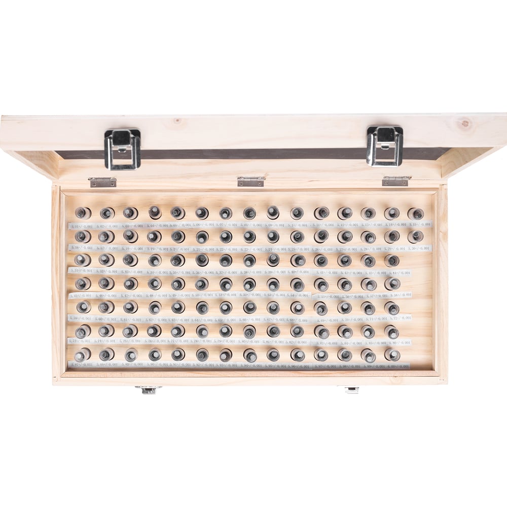 Изображение товара Набор гладких калибров ЧИЗ 1.00-10.0 /-0.001 ш0.1 для точных измерений