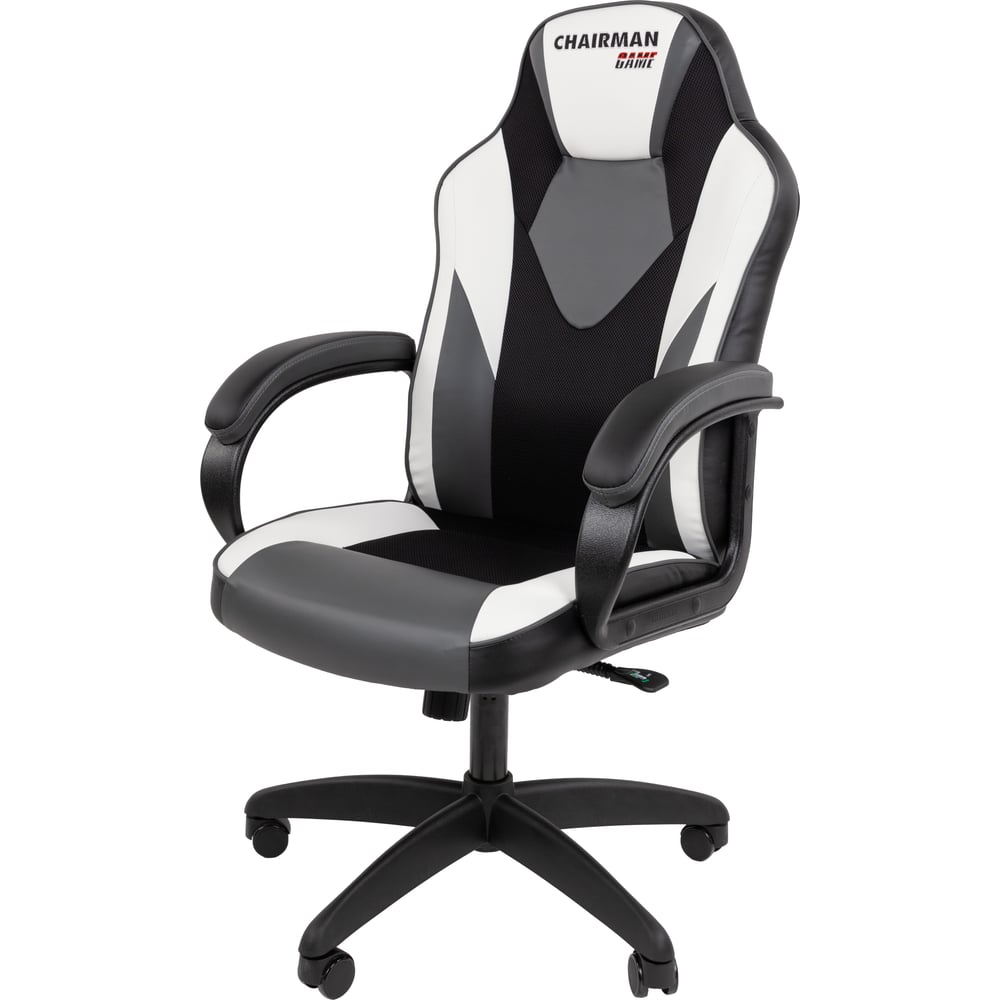 Изображение товара Офисное кресло CHAIRMAN Game 17 регулировки, искусственная кожа, черное/серое/белое