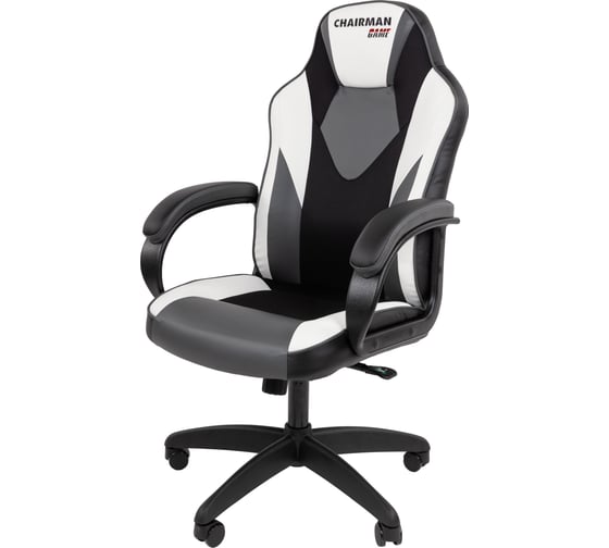 Изображение товара Офисное кресло CHAIRMAN Game 17 Россия экокожа черный/серый/белый 00-07197803