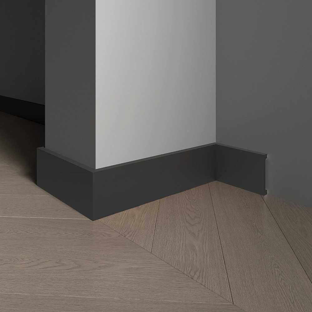Изображение товара Плинтус Decor-Dizayn 80х13x2400мм 708-100 черный