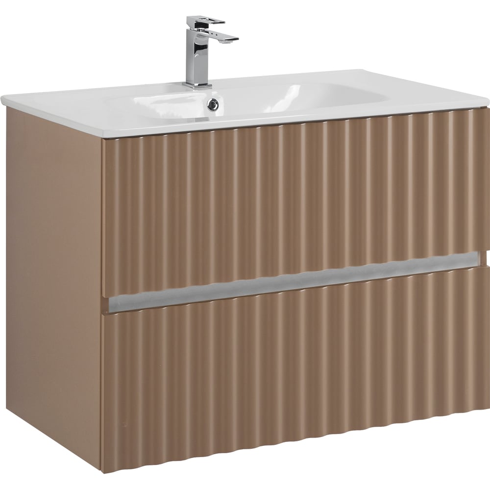 Изображение товара Подвесная база под раковину Art&Max ELEGANT 2 ящика капучино матовый