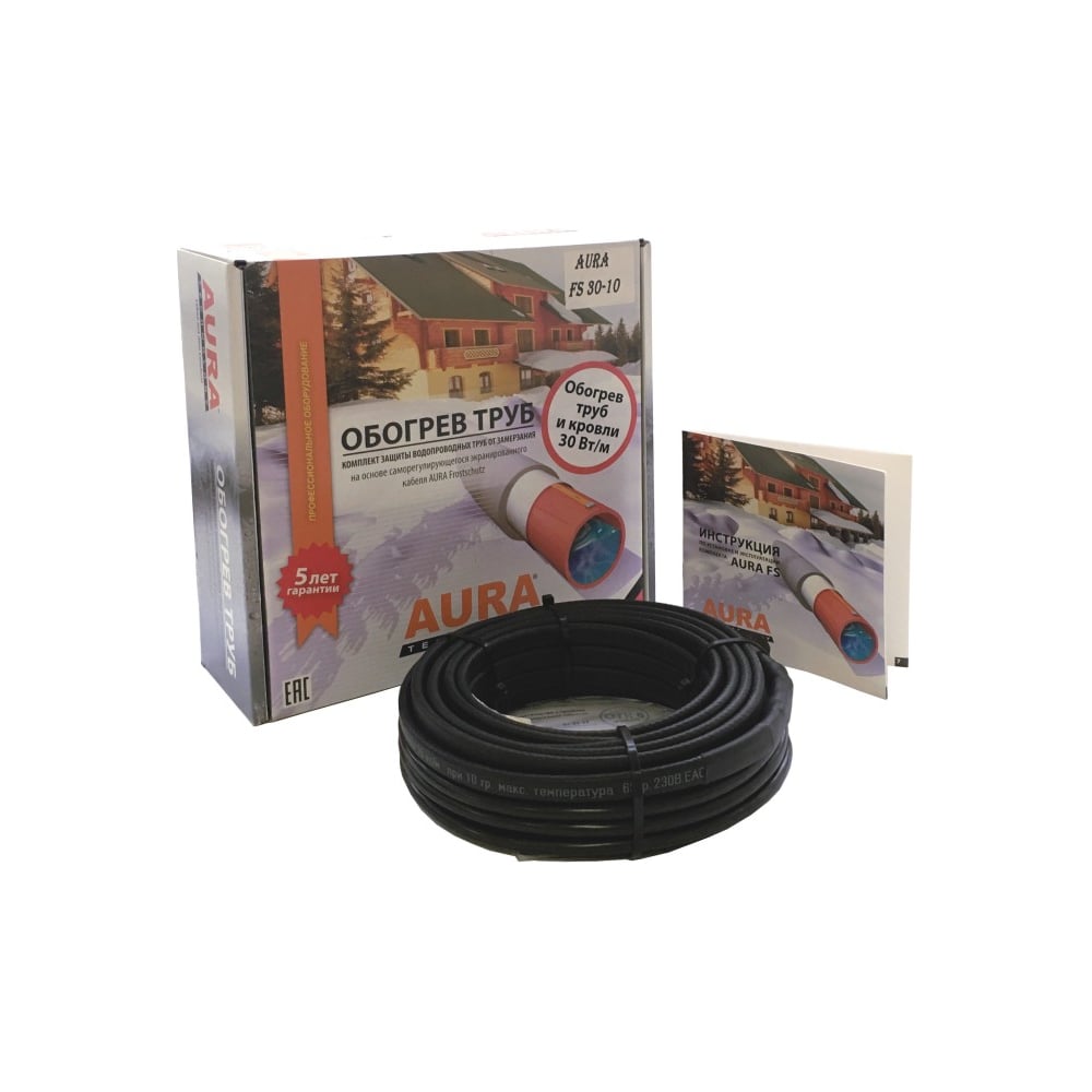 Изображение товара Комплект для обогрева труб Aura FS 30-5 094596 с саморегулирующимся кабелем
