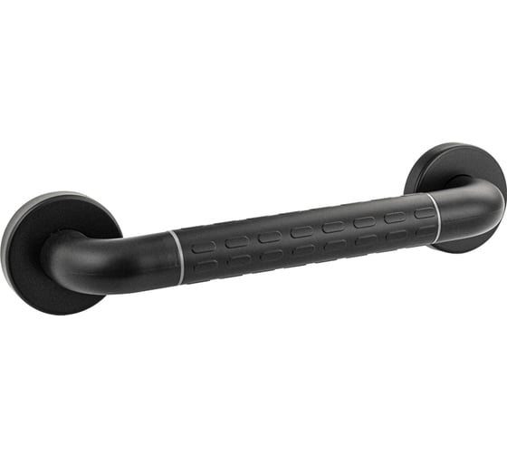 Изображение товара Поручень - ручка прямой универсальный BRIMIX из нержавеющей стали и АБС пластика с чёрным покрытием 954