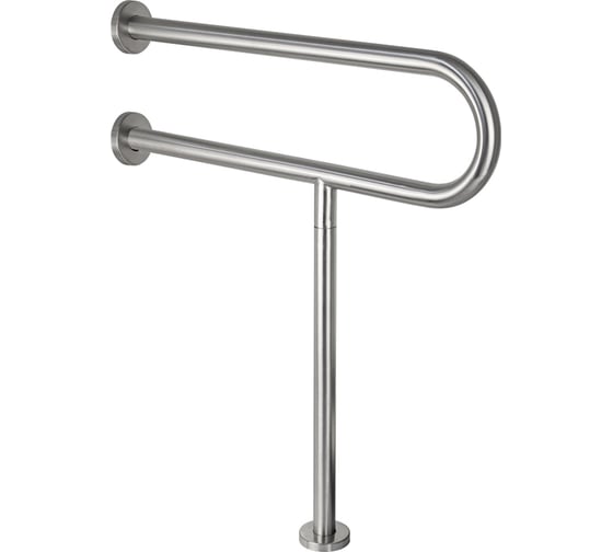 Изображение товара Поручень к унитазу BRIMIX  с опорой в пол из нержавеющей стали 948