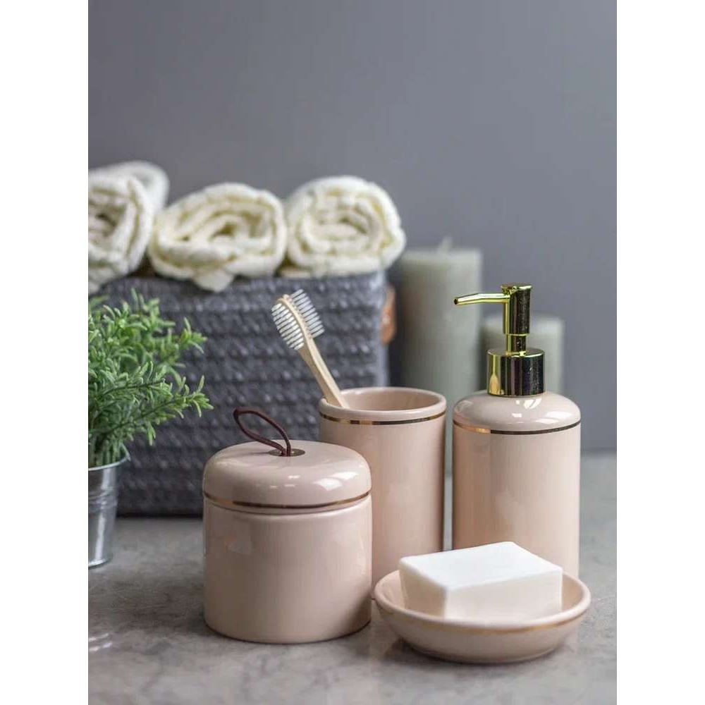 Изображение товара Настольный комплект для ванной Bath Plus POWDER SET4 W-CE1528DA-SET4 керамика бежевый