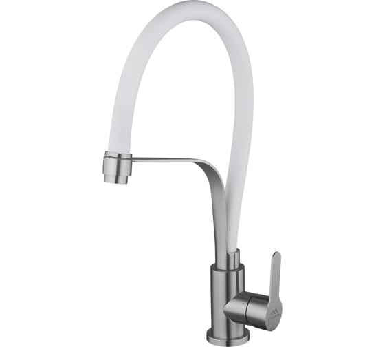 Изображение товара Смеситель для кухни FASHUN нержавеющая сталь SUS304, белый/сатин A54012N-8