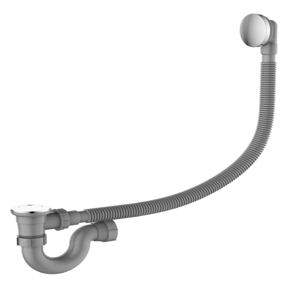 Изображение товара Автоматический слив-перелив Ledeme NEW L84-1 для ванной хром пластик