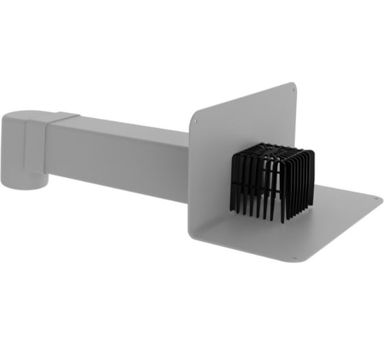 Изображение товара Парапетная воронка с листвоуловителем и угловым отводом Fachmann VC-PVC 100х100 ЭКОНОМ 01.294