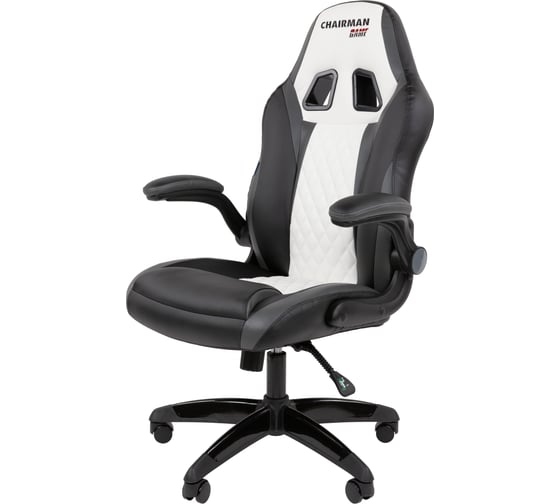 Изображение товара Офисное кресло CHAIRMAN Game 15 Россия экокожа черный/серый/белый 00-07197731