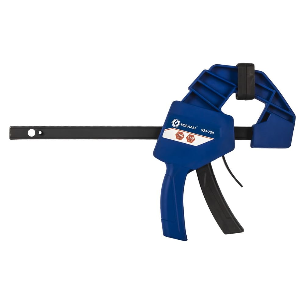Изображение товара Струбцина пистолетная КОБАЛЬТ 150 мм быстрозажимная усиленная