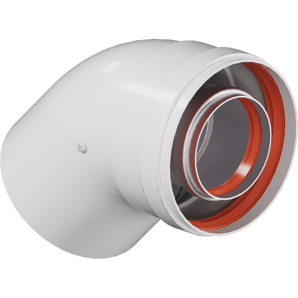 Изображение товара Отвод промежуточный раструбный OKSELER 45 гр. 60/100 алюминиевый