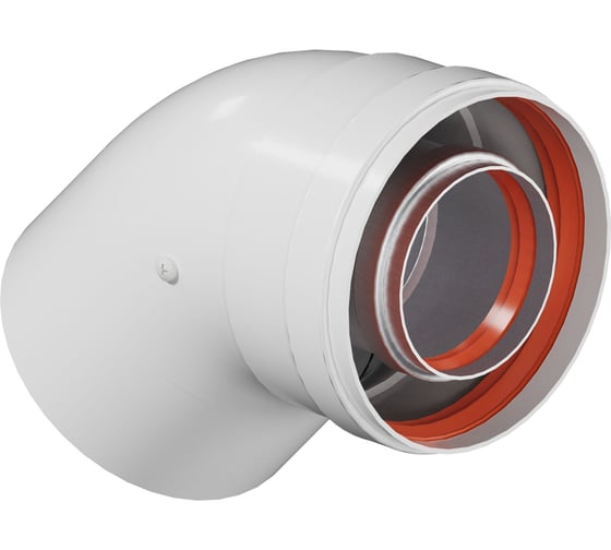 Изображение товара Отвод промежуточный раструбный OKSELER 45 гр. 60/100 (наружный диаметр мама/папа) oks00111