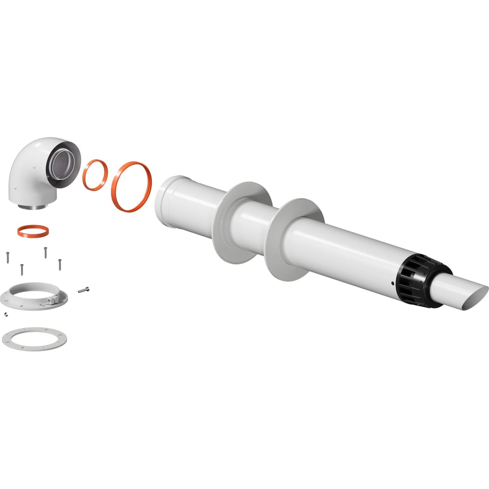 Изображение товара Комплект дымохода OKSELER АНТИЛЕД 60/100 для систем отопления 1130 мм 90 угол