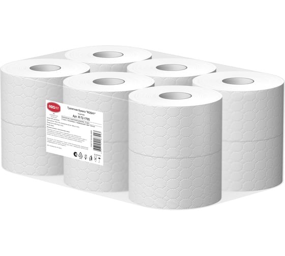 Изображение товара Туалетная бумага ROS-HY 2 сл (8,9*13), 169м /12 штук в упаковке R-T2-170S