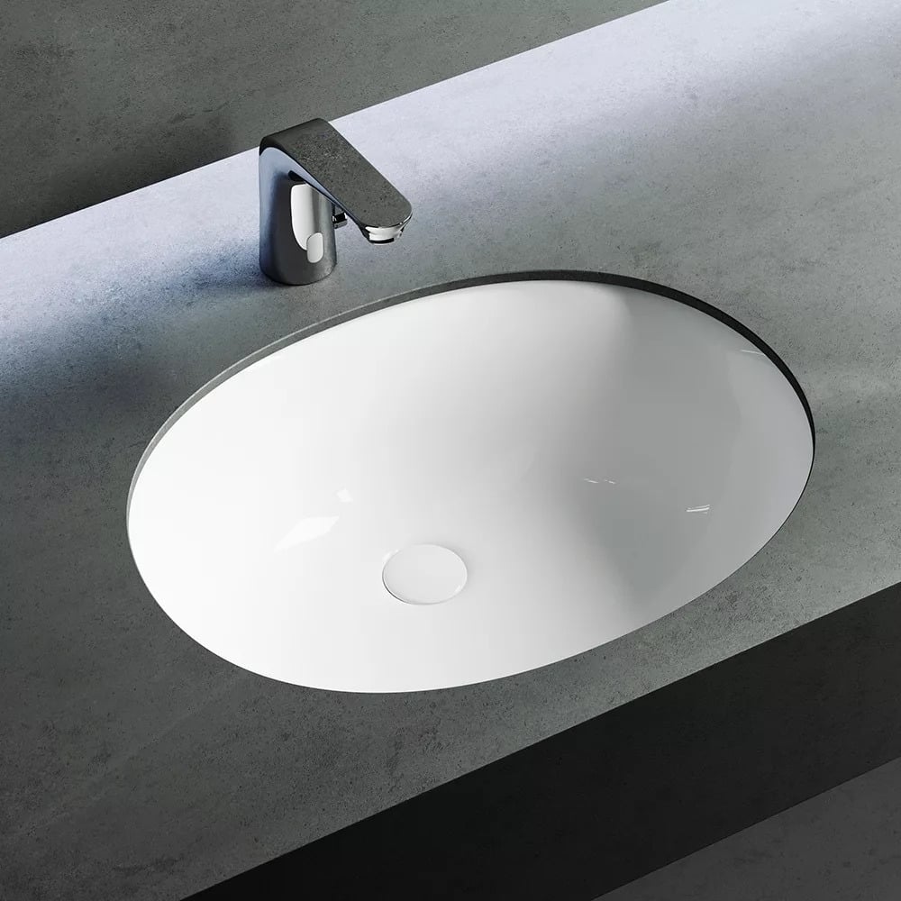 Изображение товара Раковина Gid Yj837 встраиваемая снизу белая 53x44.5 см