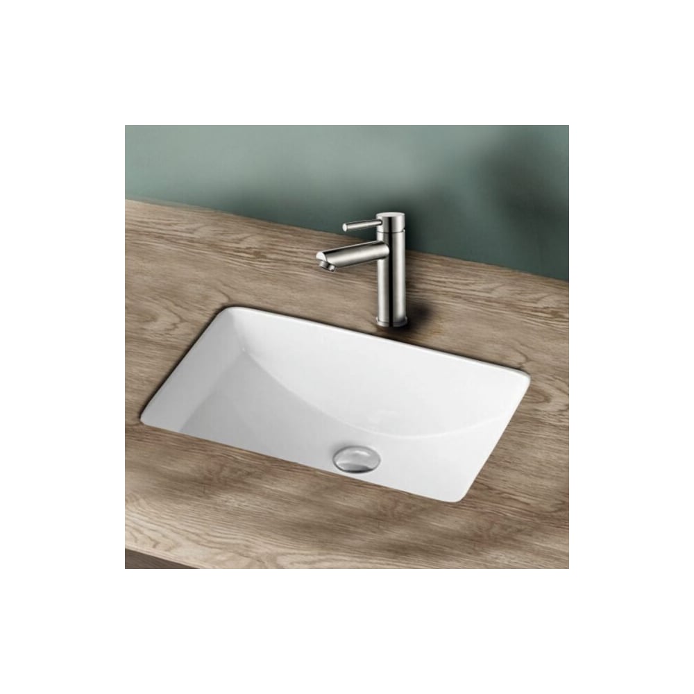 Изображение товара Раковина Gid Yj833 встраиваемая снизу 610x390 белая керамика