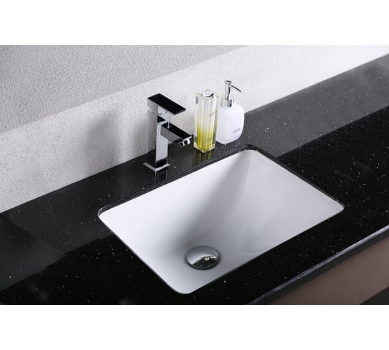 Изображение товара Раковина Gid YJ831 встаиваемая снизу, белая, 46x33x19 71148