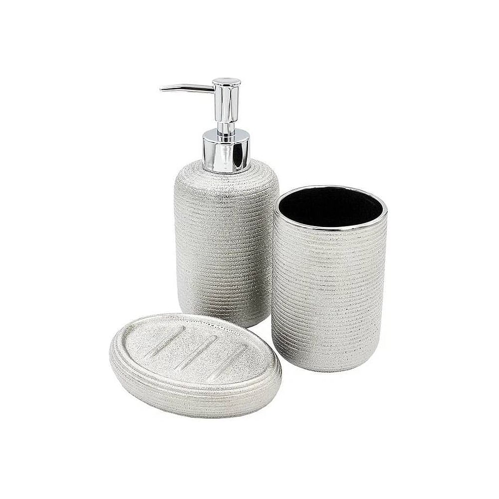 Изображение товара Настольный комплект для ванн Bath Plus NEBEL SET3 W-CE1725AA-SET3 из керамики серого цвета