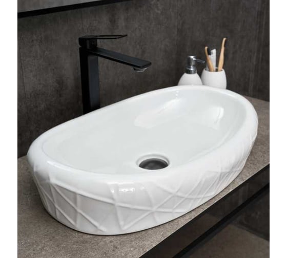 Изображение товара Раковина Gid 777s накладная, белая, 60x39x13.5 51222