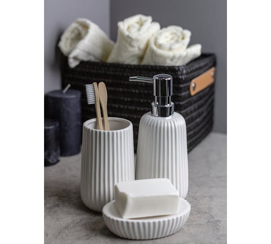 Изображение товара Комплект настольных аксессуаров TORRE Bath Plus W-CE2048CA-SET3