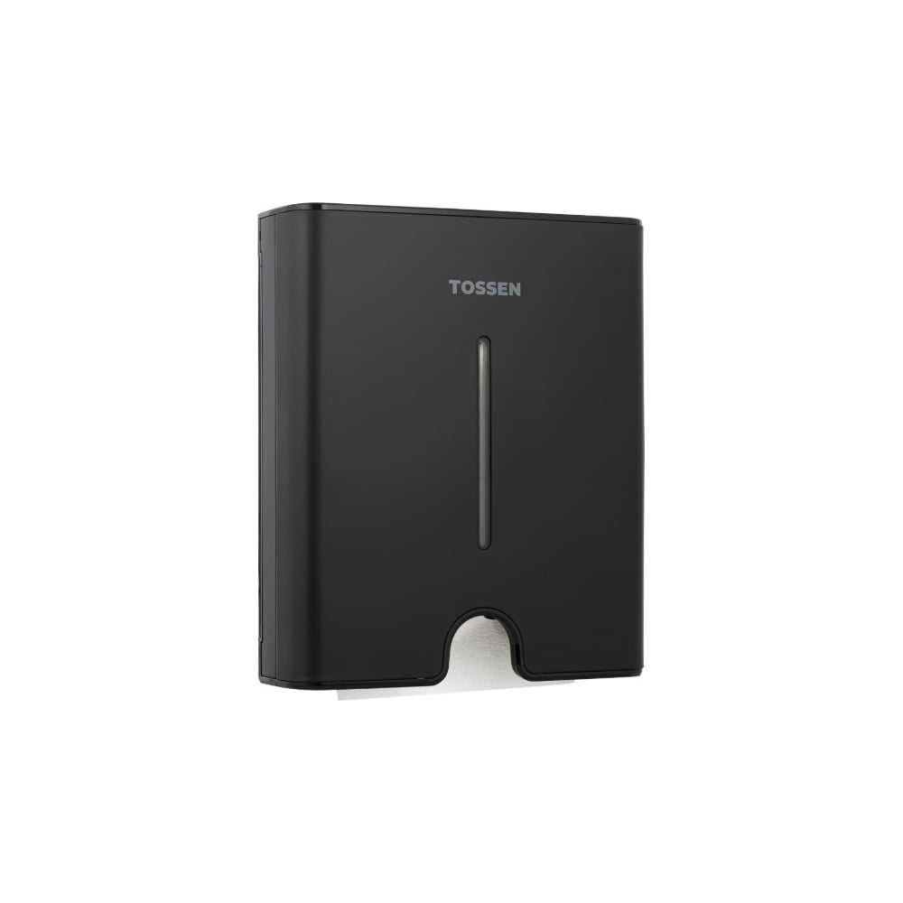Изображение товара Диспенсер бумажных полотенец TOSSEN Z-500 MB настенный механический черный