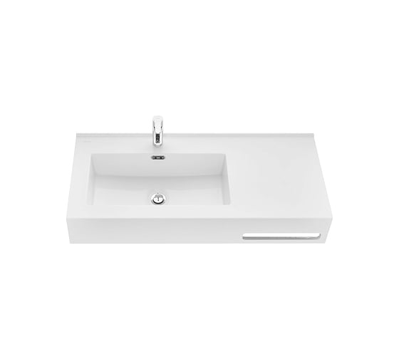 Изображение товара Раковина AQUATON Квадро Про 100 левая 1A733331QA01L