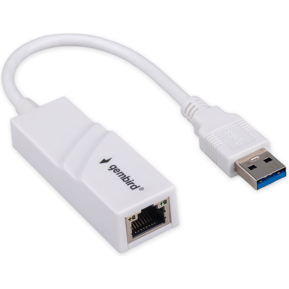 Изображение товара Сетевой адаптер Gembird Ethernet USB 3.0 Gigabit Ethernet адаптер