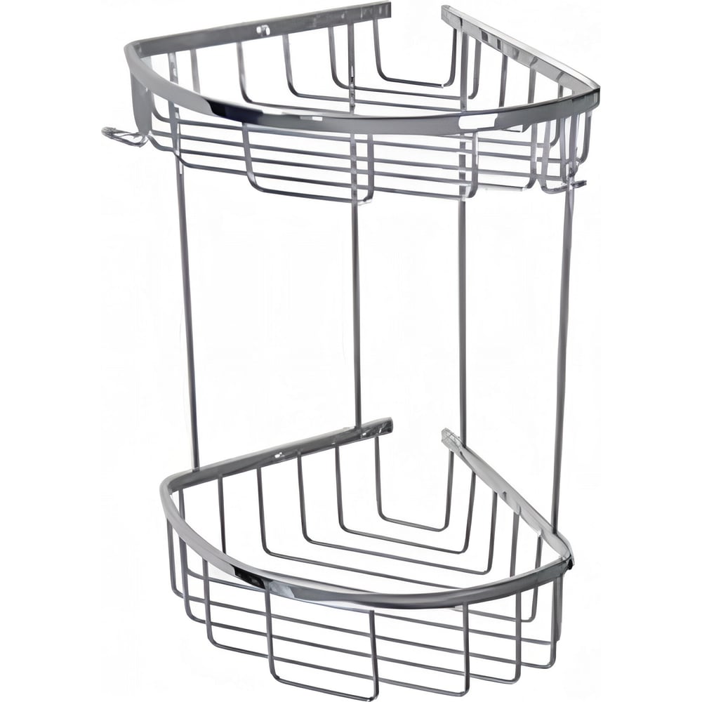 Изображение товара Двухъярусная угловая полка из нержавеющей стали 22 см Сварком