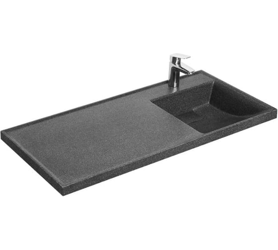 Изображение товара Раковина AQUATON Лондри 1050 графит правая 1A72223KLH21R