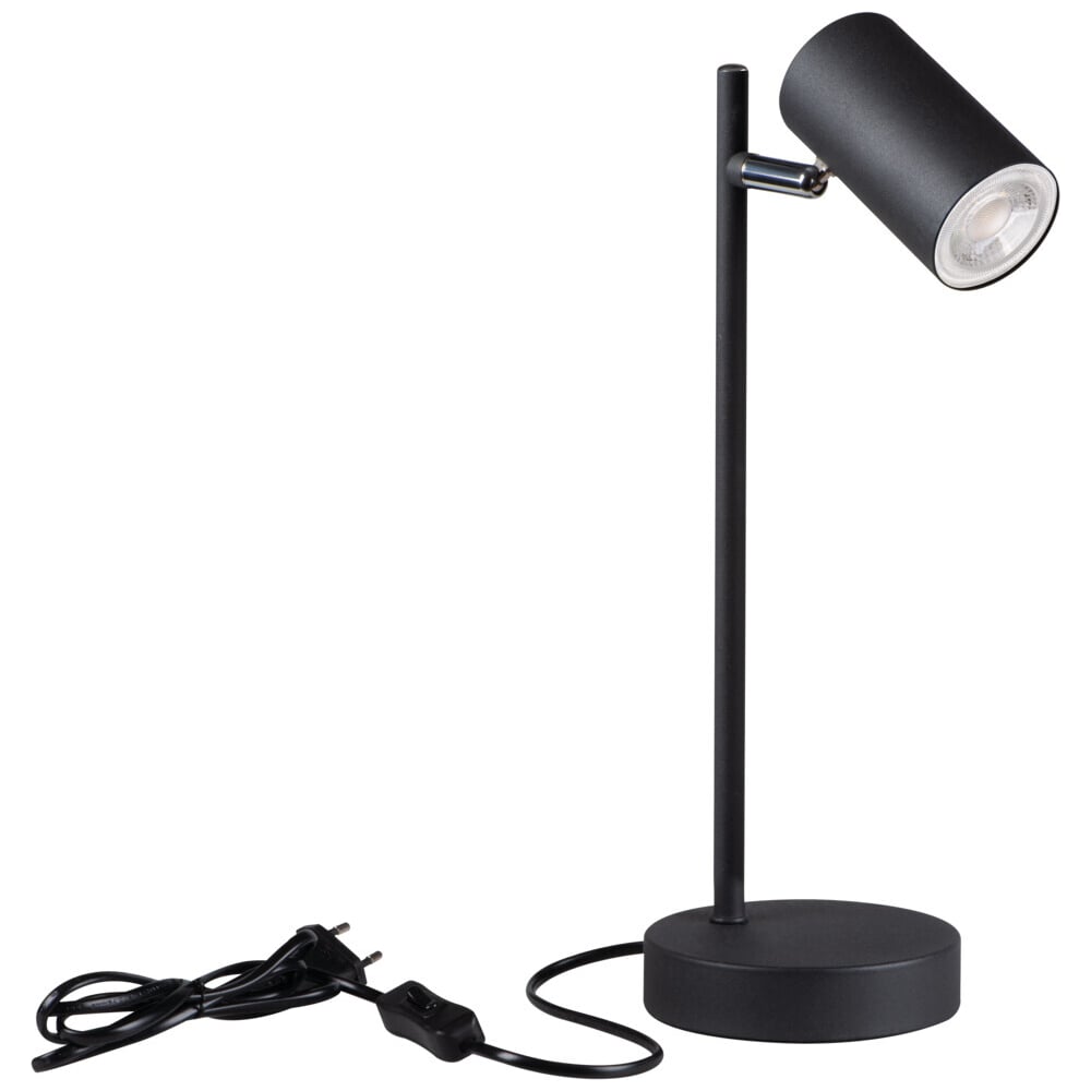 Изображение товара Настольная лампа KANLUX EVALO TL GU10 B-SR 35786 черный алюминий классика