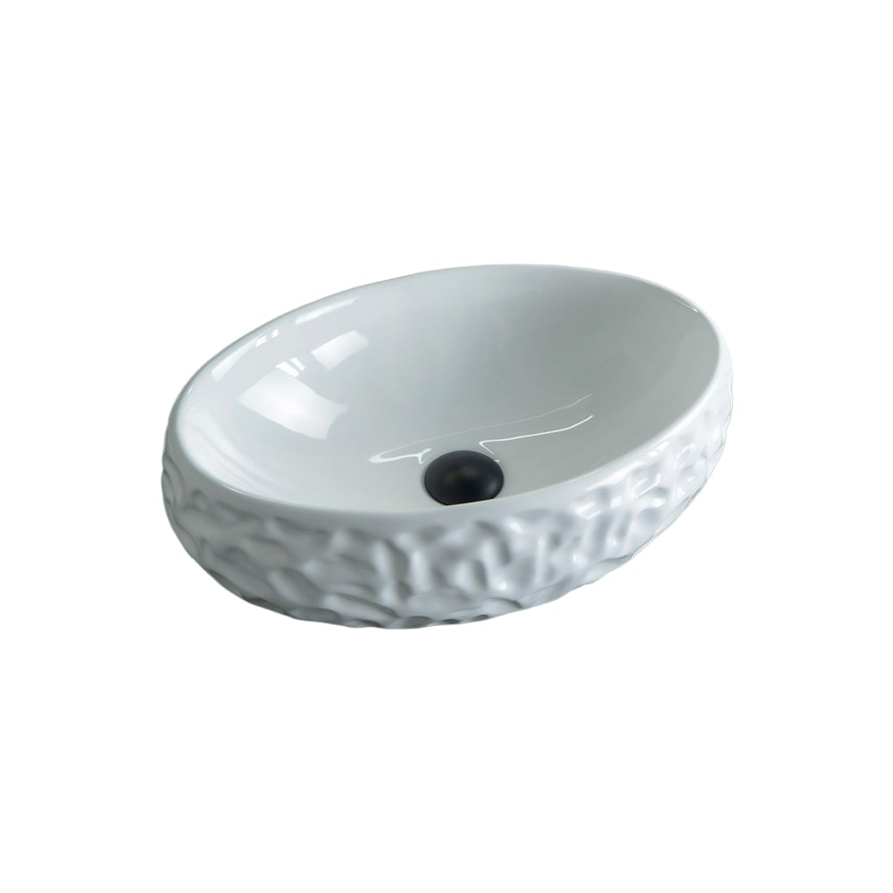 Изображение товара Раковина Gid 9030wf накладная белая 48x34x15 см современная керамическая модель