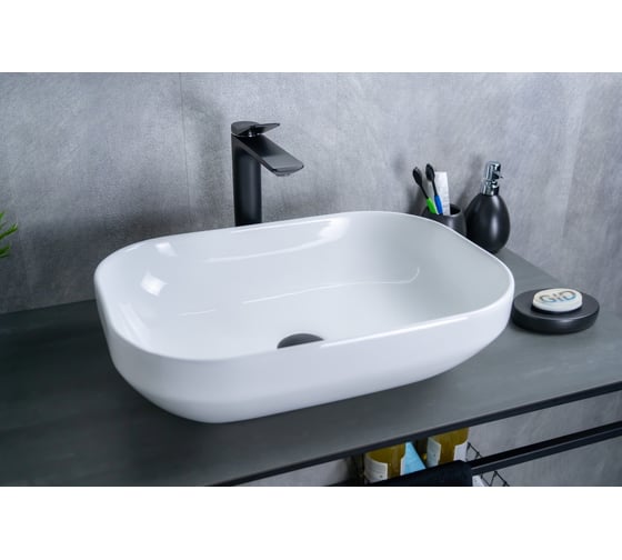 Изображение товара Раковина Gid D1468 накладная, белая, 50x36x14.5 51195
