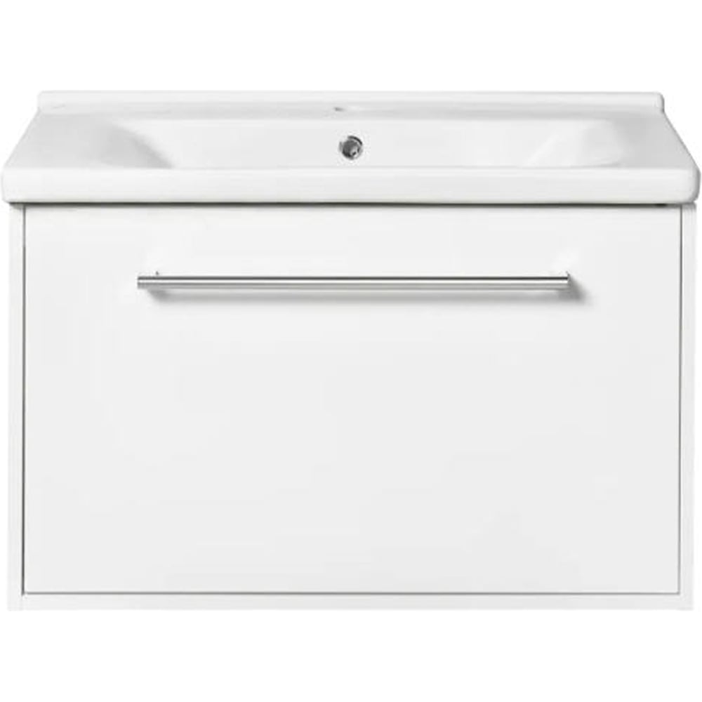 Изображение товара Тумба под раковину AQUATON Мерида 80 новая современная белая с системой хранения