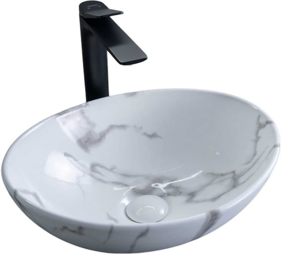 Изображение товара Раковина Gid Mnc138C накладная, под камень глянцевая, 41x34x15 54473