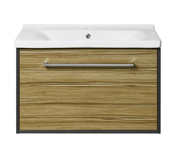 Изображение товара Тумба под раковину AQUATON Мерида 80 new антрацит/эбони светлый 1A232501MFAN0