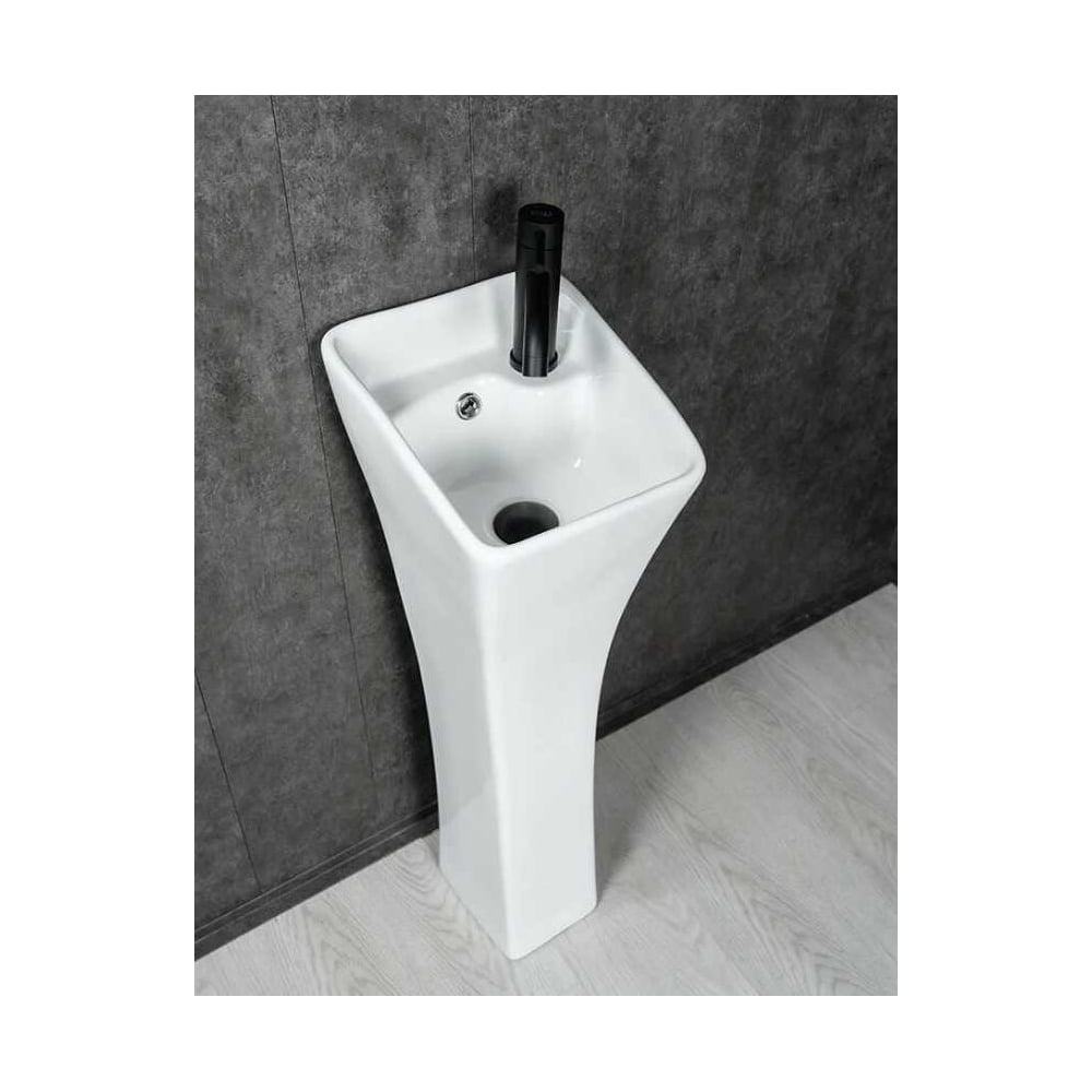 Изображение товара Раковина Gid M9012 белая 30x33x89 см напольная прямоугольная современная